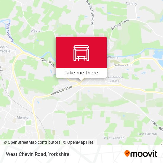 West Chevin Road map