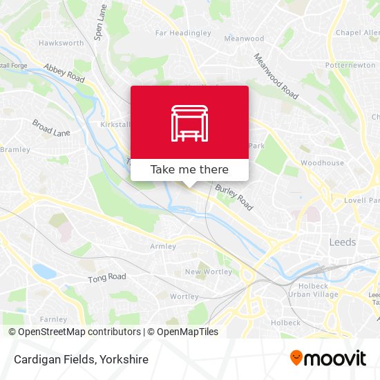 Cardigan Fields map