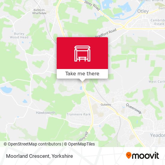 Moorland Crescent map