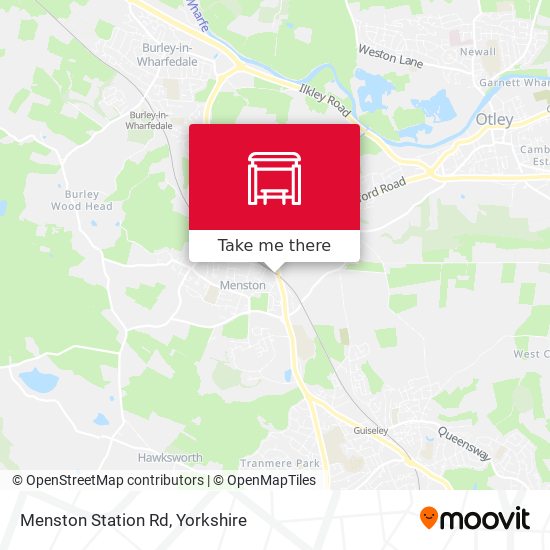 Menston Station Rd map