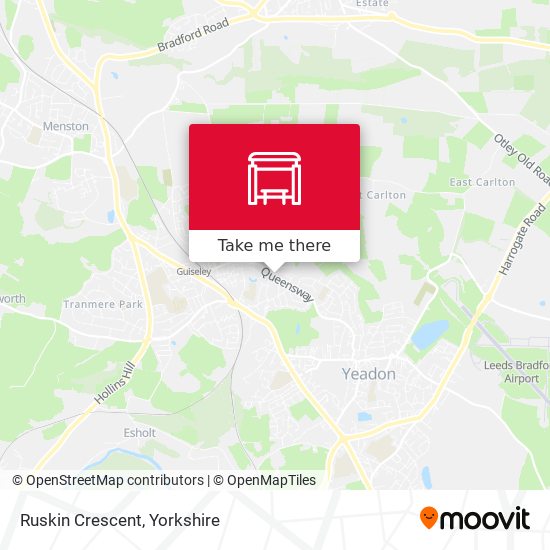 Ruskin Crescent map