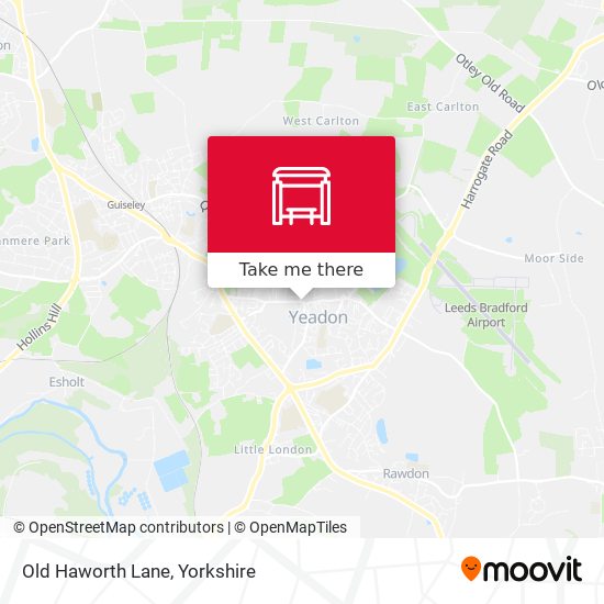 Old Haworth Lane map
