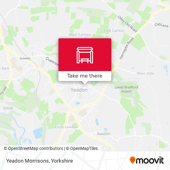 Yeadon Morrisons map