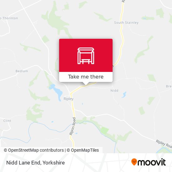 Nidd Lane End map