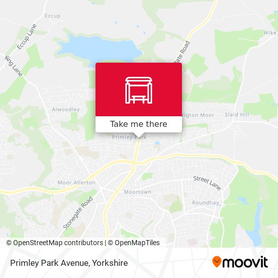 Primley Park Avenue map