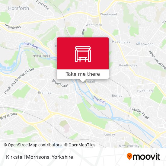 Kirkstall Morrisons map