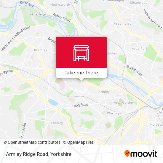 Armley Ridge Road map