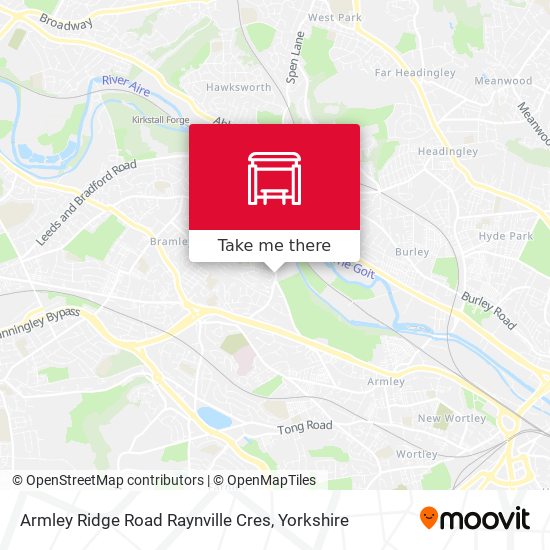 Armley Ridge Road Raynville Cres map