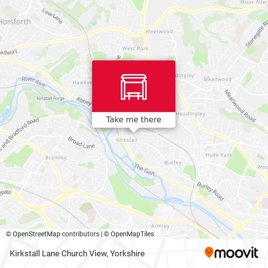 Kirkstall Lane Church View map