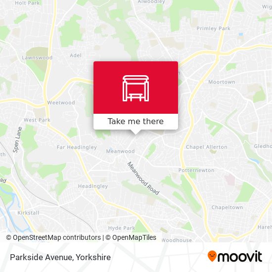Parkside Avenue map