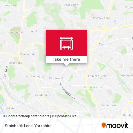 Stainbeck Lane map