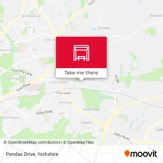 Pendas Drive map