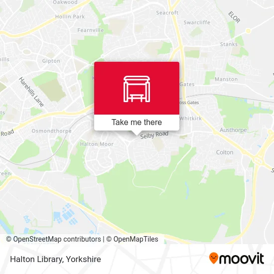 Halton Library map