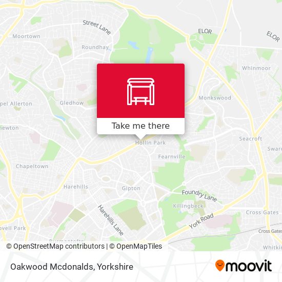 Oakwood Mcdonalds map