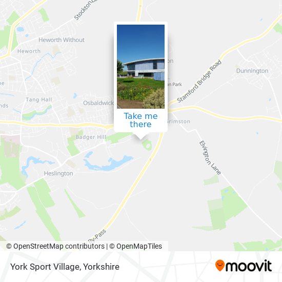 York Sport Village map