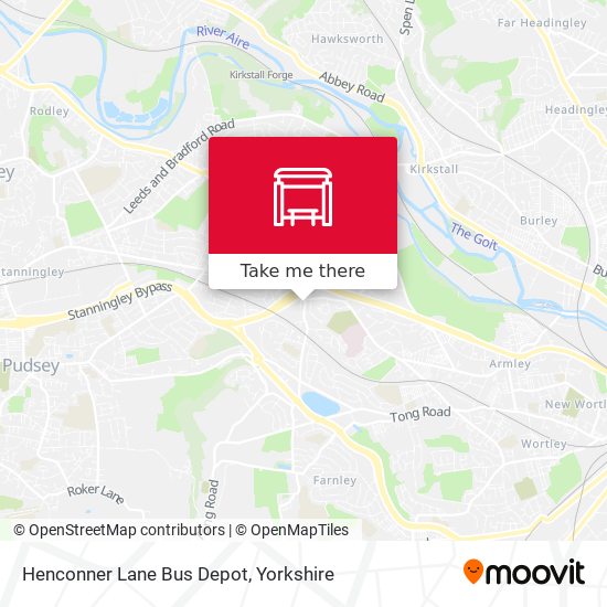 Henconner Lane Bus Depot map