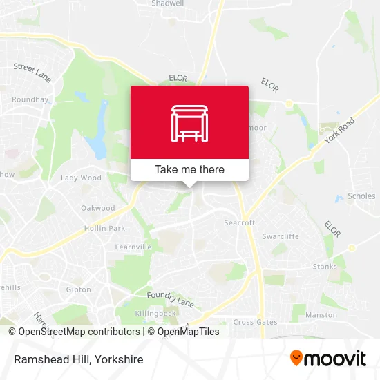 Ramshead Hill map