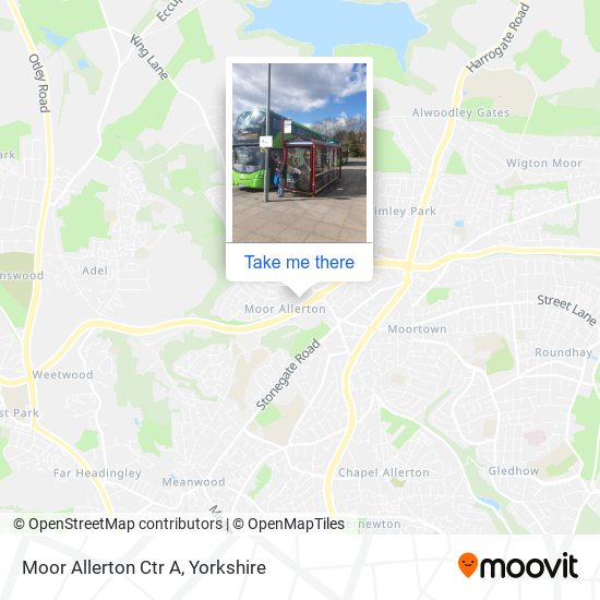 Moor Allerton Ctr A map