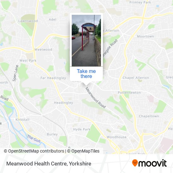 Meanwood Health Centre map
