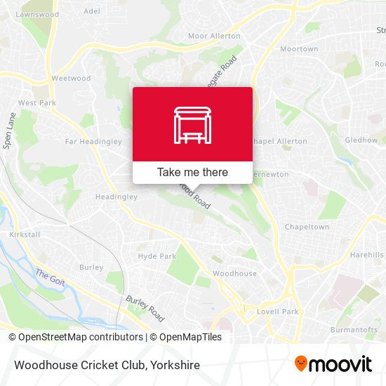 Woodhouse Cricket Club map