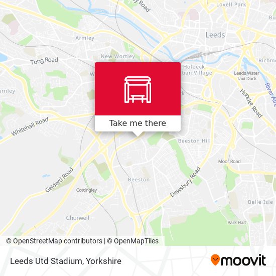 Leeds Utd Stadium map