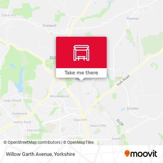 Willow Garth Avenue map