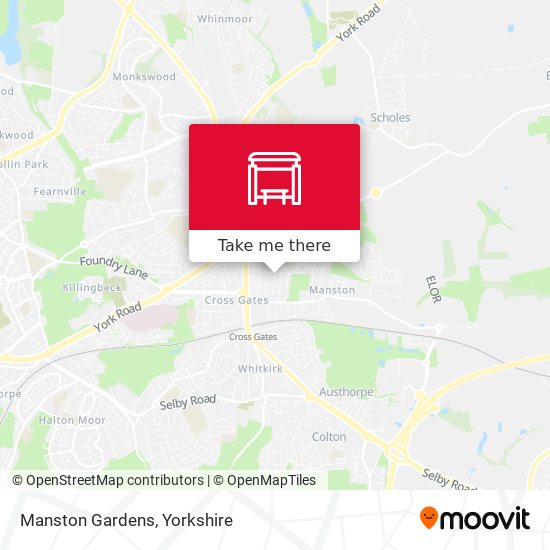 Manston Gardens map