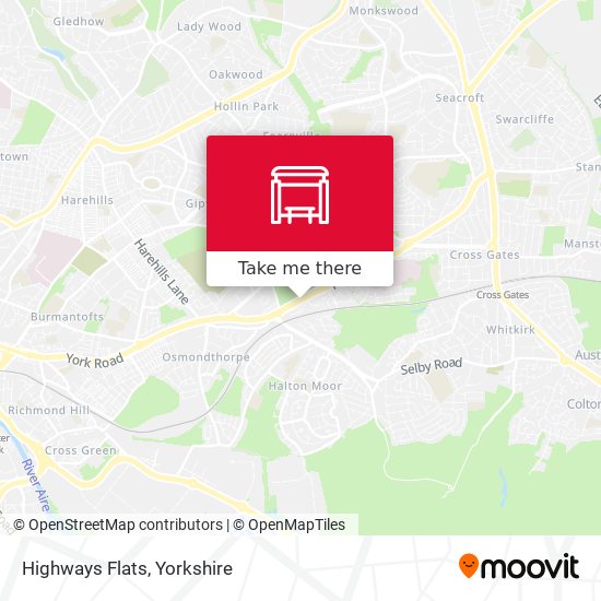 Highways Flats map