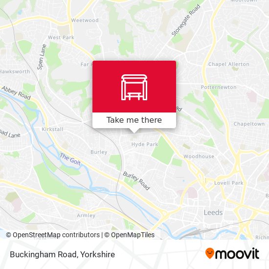 Buckingham Road map