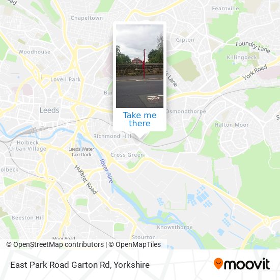 East Park Road Garton Rd map