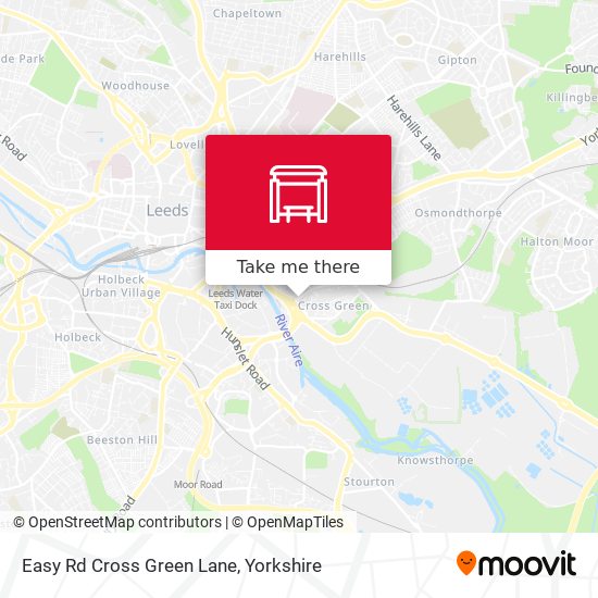 Easy Rd Cross Green Lane map