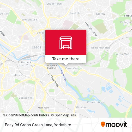 Easy Rd Cross Green Lane map