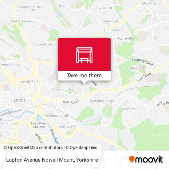 Lupton Avenue Nowell Mount map