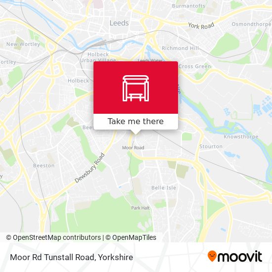 Moor Rd Tunstall Road map