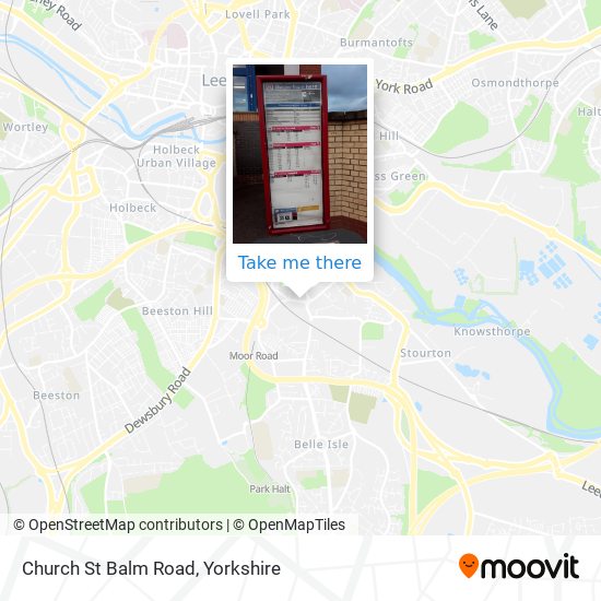 Church St Balm Road map