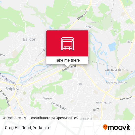 Crag Hill Road map