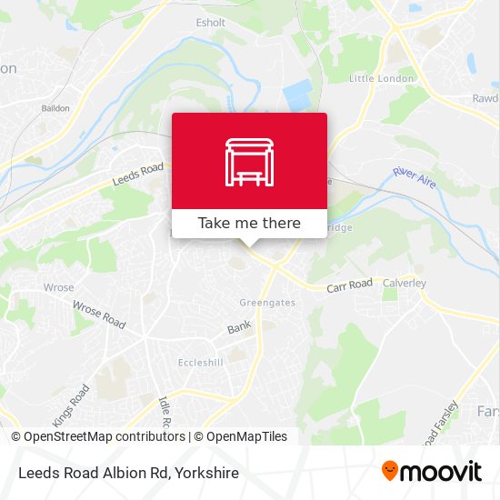 Leeds Road Albion Rd map