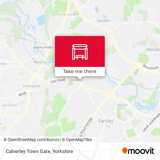 Calverley Town Gate map