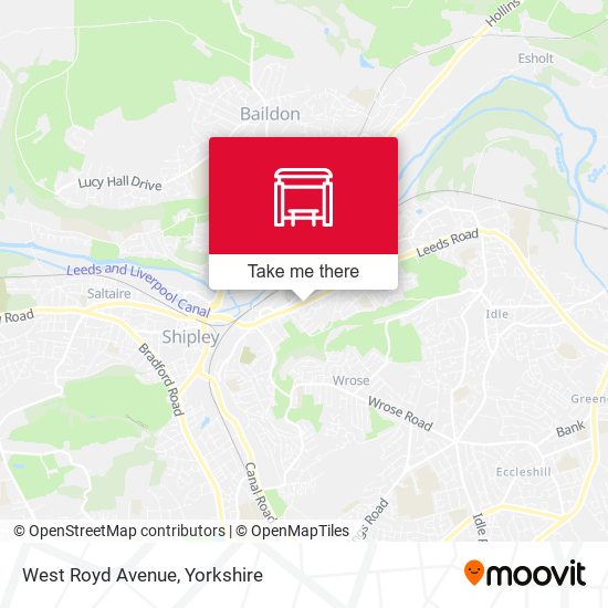 West Royd Avenue map