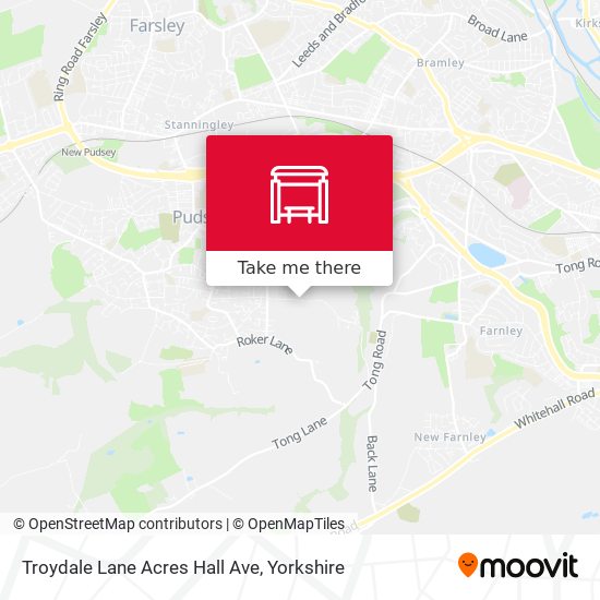 Troydale Lane Acres Hall Ave map