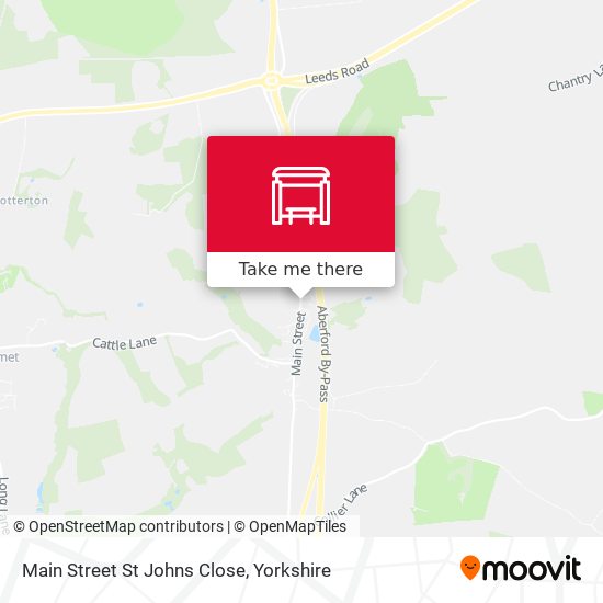 Main Street St Johns Close map