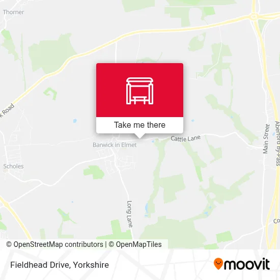 Fieldhead Drive map