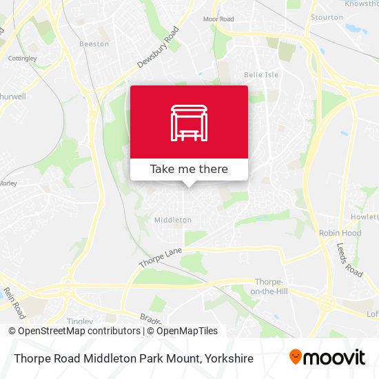 Thorpe Road Middleton Park Mount map