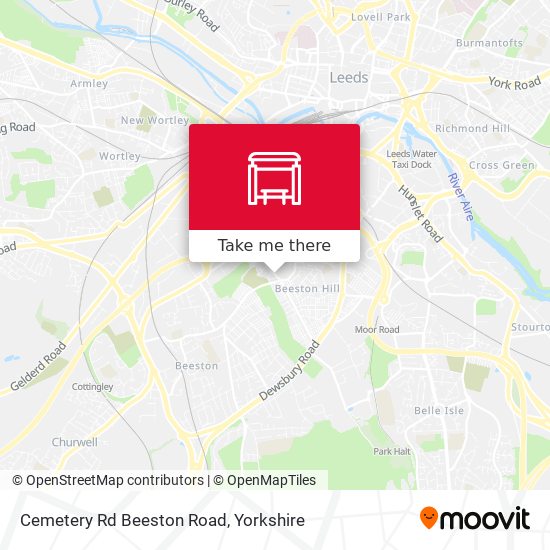 Cemetery Rd Beeston Road map