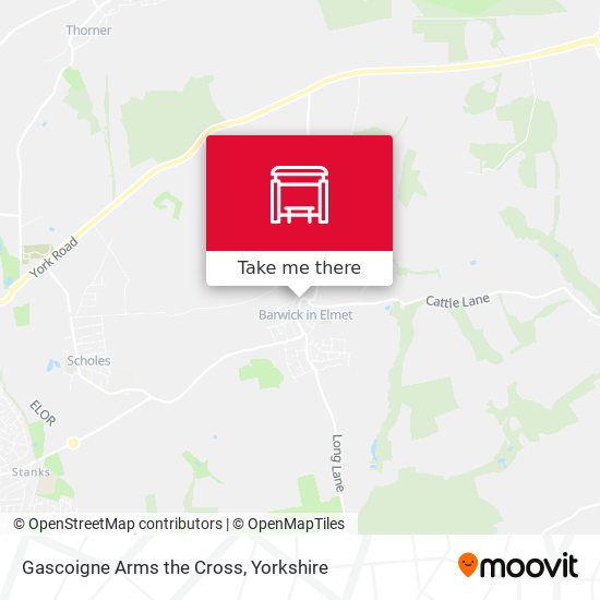 Gascoigne Arms the Cross map