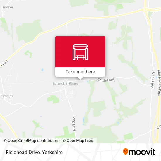 Fieldhead Drive map