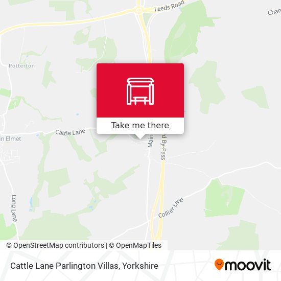 Cattle Lane Parlington Villas map