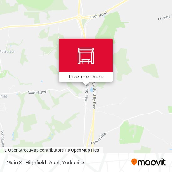 Main St Highfield Road map