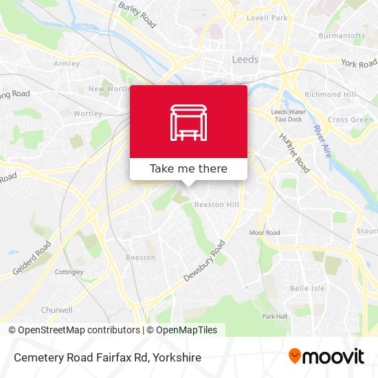 Cemetery Road Fairfax Rd map