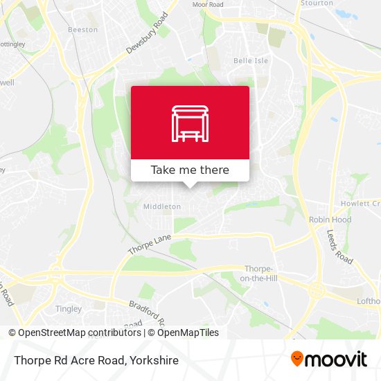 Thorpe Rd Acre Road map